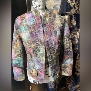 Multi color Boho Chic jacket size 10
